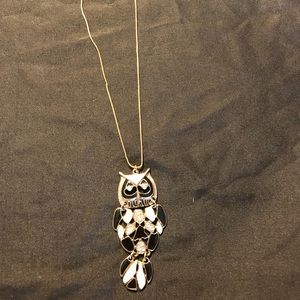Owl Charm and Necklace